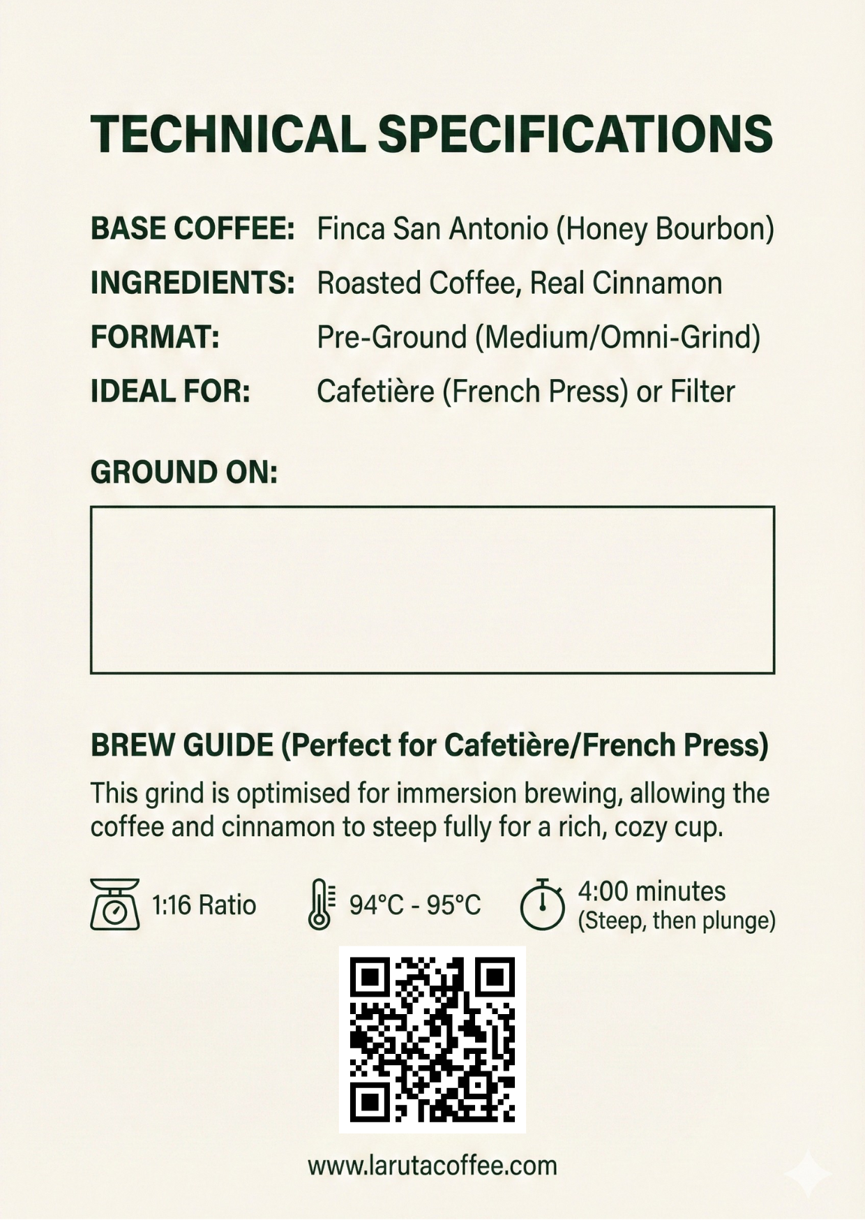 The Winter Spice: Cinnamon Bourbon Blend (250g)